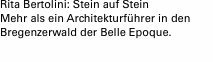 Buchprojekt (Autorin) www.johannbertolini.at Mehr als ein Archi